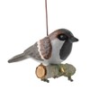 440s Tangoo Ceramic Field Sparrow on Wood, Hanging | TA-17000