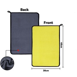 JJiaoLinin Microfibre Car Cloths, 30 x 40 cm, Drying Cloth, Very Soft, Car Cleaning Polishing Cloth, Ultra Absorber, Microfibre Cloth, Drying Cloth for Car and Motorcycle, Pack of 5