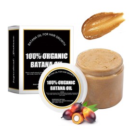 Raw Batana Hair Growth Oil - 100% Organic Batana Oil for Hair Growth - Strengthens Hair Thickness, Prevents Hair Loss & Repair Damaged Hair for Men and Women - 4.23 oz