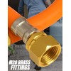 Xtremeauto 0.5M Orange LPG Pigtail Hose Pipe – High Pressure