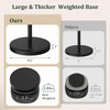 Evolvegoods Matte Black Toilet Paper Holder Stand, Free Standing Toilet