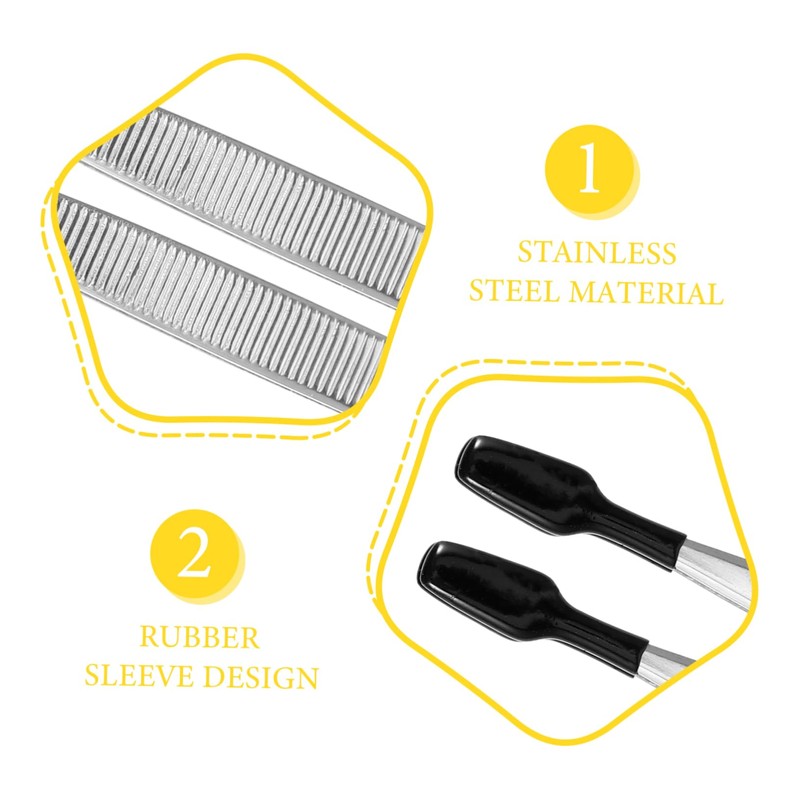DOITOOL 2pcs Multi-purpose Tweezers Stamp Tweezer for Collecting Jewelry and