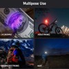 iToncs LED Small Powerful EDC Flashlight with Warm White Red
