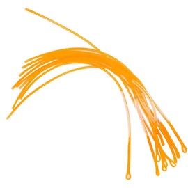 10 Pieces 30 lb/50 lb Fly Fishing Line Loops Plugs Braided Fly Loop Fishing Equipment Accessories (30 lb Yellow)