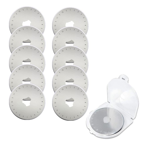 LOYELEY Rotary Cutter Replacement Blades, 1.1 inch (28 mm) Diameter,