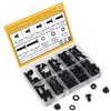 150 Pieces M6 Screws Nuts Washers Set Black, Sutemribor M6