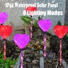 6 Packs Outdoor Pathway Lights-Solar Powered Heart Garden Path Stake