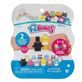 Squishmallows FigBands, 2 in 1 - Bracciali 2 in 1, serie 1, 12 personaggi da collezione, 2 personaggi del mistero