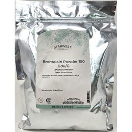 Bromelain Powder 150gdu - Ananas comosus, 1 lb,(Starwest Botanicals)