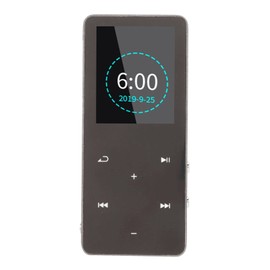 MP3 Player, Multifunctional MP4 Music Player, Bluetooth Audio Player, 16GB Memory, Lossless High Fidelity Sound Quality, Maximum Support 128GB, Black