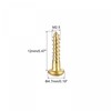 sourcing map Wood Screws M2.5 x 12 mm Slotted Round