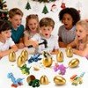 TMIXIU 10 Pack Dinosaur Surprise Egg Building Blocks Set, Smashable