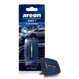 Areon VENT 7 Car Perfume Vent Clip AC and Fan Air Freshener, Blue Stones Scent