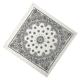 The largest selection Paisley Bandana 55x55 Pattern, Standard, Regular, Regular, white