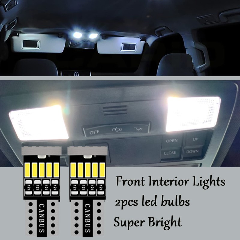 10pcs Tacoma Interior LED Lights Kit Super Bright LED Map