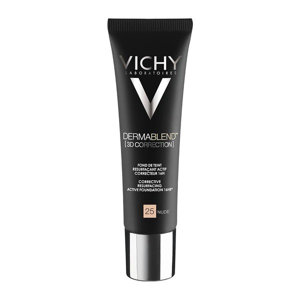 VICHY DERMABLEND 3D CORRECTIVE RESURFACING ACTIVE FOUNDATION 16HOURS, NO25 NUDE