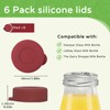 Tapones para botellas de leche de vidrio de silicona, 48