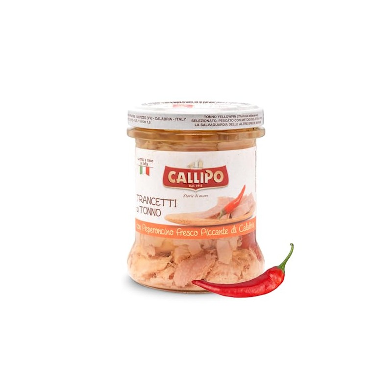 Callipo Tuna Fillets Chunks In Olive Oil with Hot Calabrian