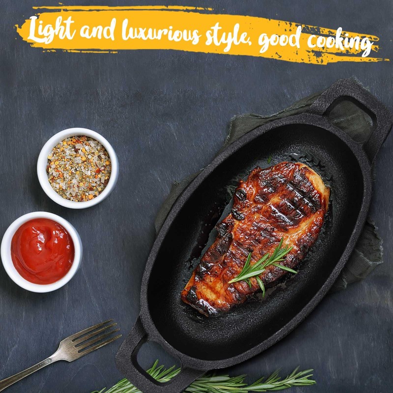 Uiifan 6 Pieces Mini Cast Iron Skillet 6 x 3.8''