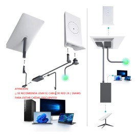 Starlink Adaptador Ethernet Red Satelital Para V2 Gen 2