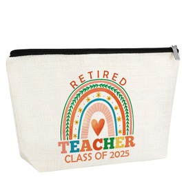 Gfhzdmf Retirement Gift for Women Makeup Bag Farewell Going Away Goodbye Gifts for Coworker Friends Her Nurse Teacher Cosmetic Bag with Zipper Mothers Day Christmas Birthday Gifts Travel Pouch