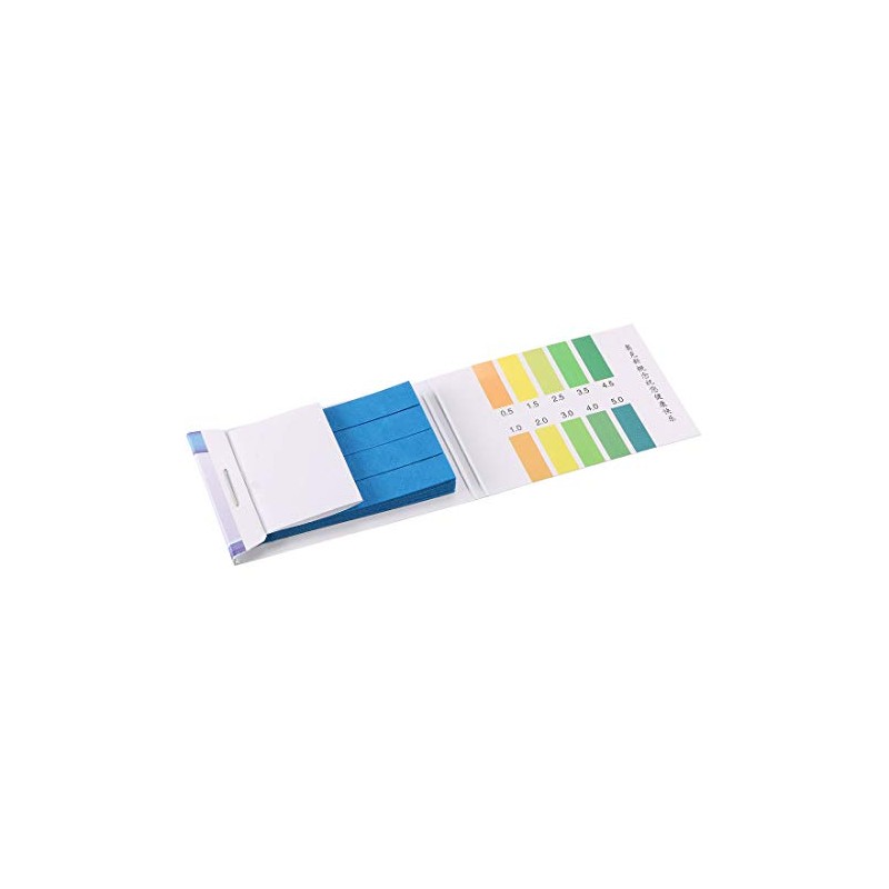 sourcing map PH Test Strips 0.5-5.0 Indicator Paper Lab Litmus
