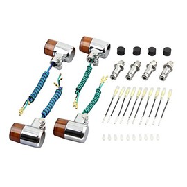 POSH 031491-33 Motorcycle Accessories 71 Type Turn Signal, Vehicle Set for ZEPHYR1100/RS (~'00), ZEPHYR750/RS (~'00), ZEPHYR400 (~'00), ZRX400II (~'00), Plated Body, Orange Lens