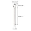 sourcing map Split Cotter Pin, 5mm x 45mm Stainless Steel