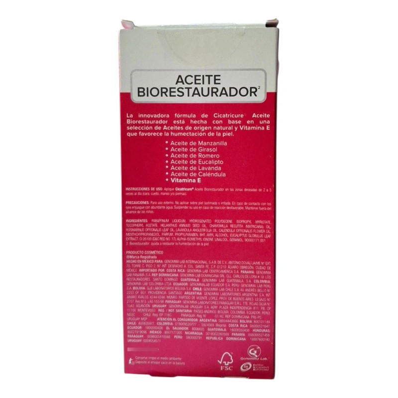 Cicatricure Aceite Biorestaurador 60ml.