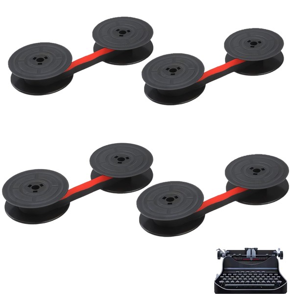 Pack of 4 Typewriter Ink Ribbon, Typewriter Ribbon, Double Pack,