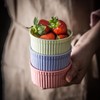Ciieeo Ceramic Pudding Bowl with Lid Heat Resistant Baking Bowl