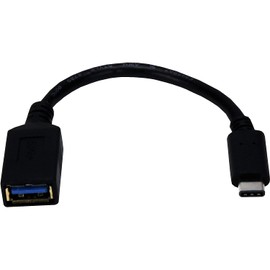 QVS 6" USB-C Male to USB-A Female SuperSpeed 5Gbps 3Amp Cable (CC2231MF)