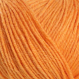 5 Pack - Total 8.8 Oz Gazzal Baby Wool 1.76 Oz (50g) / 191 Yards (175m) Fine Baby Yarn, 40% Lana Merino, 20% Cashmere Type Polyamide, Orange - 837