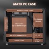 darkFlash Portable Micro-ATX PC Case with Handle, 1 ARGB PWM