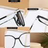 qinqilanqi-S Blaulichtfilter Brille Damen und Herren，ohne Sehstärke，Rund Anti Blaulicht Sonnenbrille，Superleichte