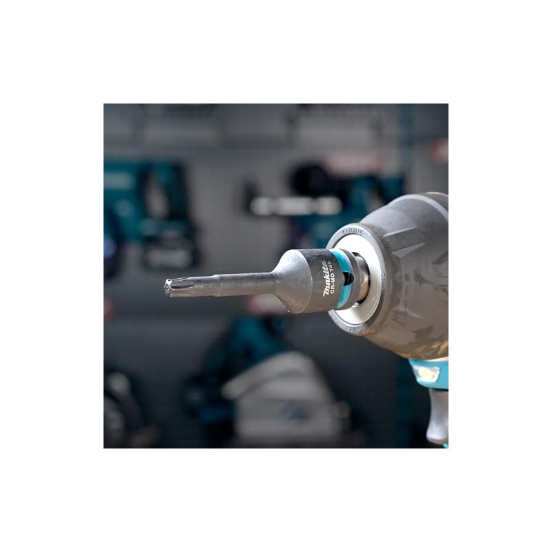 Makita E-19819 Impact Black T-Impact Socket 1/2" T40, Chrome Molybdenum,
