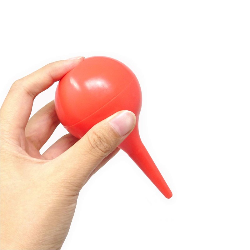 Honbay 2PCS 90ml Laboratory Tool Red Rubber Bulb Syringe