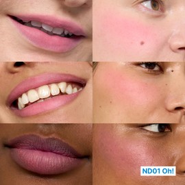 fwee Blurry Pudding Pot | Airbrushed Blush & Lip, Buildable Pigment, Long-lasting, Lightweight, Easy to Blend, Natural Soft Matte Finish - Oh! (Cool Pink) | 0.17 oz