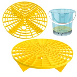 Socpuro Car Wash Sand Stone Separation Grid Guard Set of 2, 9.3 inches (23.5 cm), For Car Wash Boards, Car Wash Bucket, Sand & Stone Separation, Net Replacement, Car Wash Sandstone Filter, PP