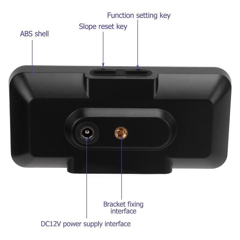 Car Inclinometer, Universal Multifunction Real Time Monitor Slope Meter for