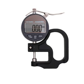 Smgda Digital Thickness Gauge, Thickness Gauge, 0.0004 inch (0.01 mm) Accuracy, Digital Thickness Meter, High Accuracy, Electronic Micrometer, Thickness Meter, For Measuring Paper Film Cloth Tape Thickness, Measuring Range, 0 - 12.7 mm, Digital Thickness