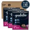 Goodnites Girls' Nighttime Bedwetting Underwear, Size Extra Large (95-120 lbs),