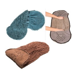 PUREPET Extra Large Dog and Cat Grooming Drying Towel Micro Fiber Shammy Chamois Type (Full Set - All 3 Colors)