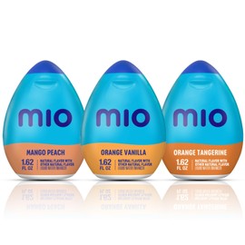 Mio Energy Water Enhancer Variety Pack, 1.62 fl oz, 3 Flavors (Mango Peach, Orange Vanilla, Orange Tangerine) with Caffeine and B-Vitamins, Zero Sugar