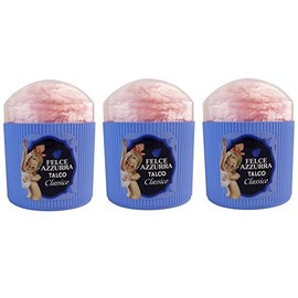 Paglieri: "Felce Azzurra" Talcum Powder, Classic Scent Free Powder-Puff 8.8 Ounce (250g) Package (Pack of 3) [ Italian Import ]