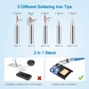 Electronics Soldering Iron Kit, Upgraded 80W Digital LCD Adjustable Temperature