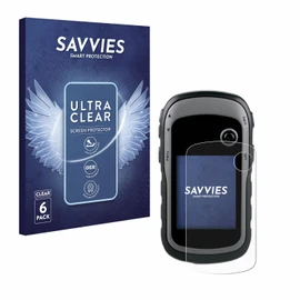 Savvies 6 Pack Screen Protector compatible with Garmin eTrex 30x Protection Film Clear