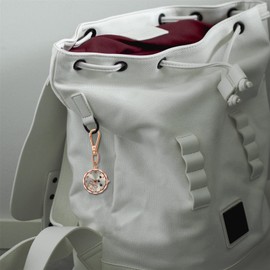 JewelryWe Novelty Key Chain Watch Stylish Flower Key Ring Gold Quartz Pocket Watch FOB Clip-on Watch, for Men Women