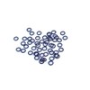 50 pack of 3.1mm matt black mini rig rings. Suitable