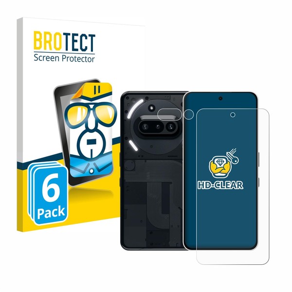 brotect Screen Protector compatible with Nothing Phone (3a) (Front+Camera) (6